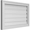 Ekena Millwork Vertical Surface Mount PVC Gable Vent: Functional, w/ 2"W x 1-1/2"P Brickmould Frame, 28"W x 18"H GVPVE28X1802SF - alternate 5